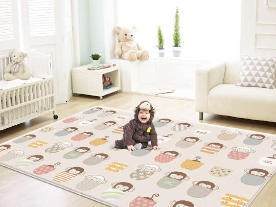 LG하우시스 리틀몽키 놀이방 매트. <LG하우시스 제공>